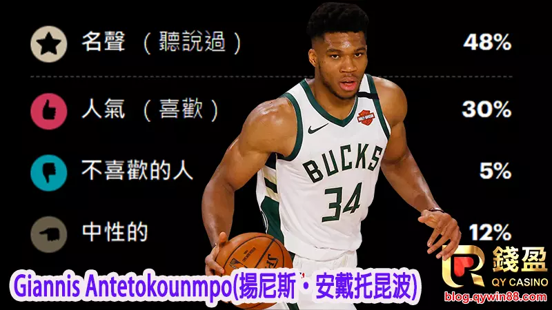 (揚尼斯·安戴托昆波,目前效力於NBA密爾瓦基公鹿隊)