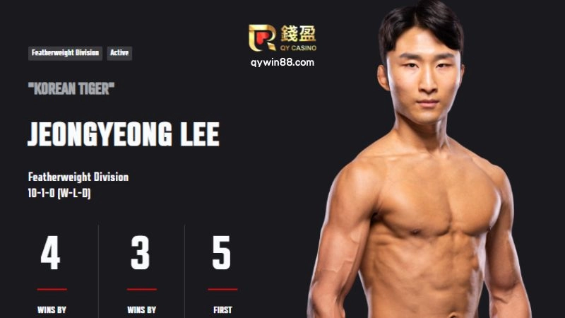 李正永、JEONGYEONG LEE、韓國老虎、UFC終極格鬥戰士