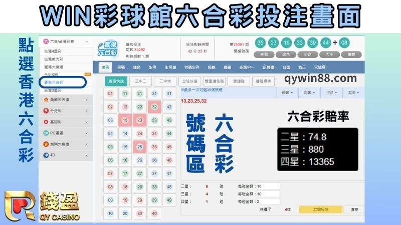 線上六合彩投注