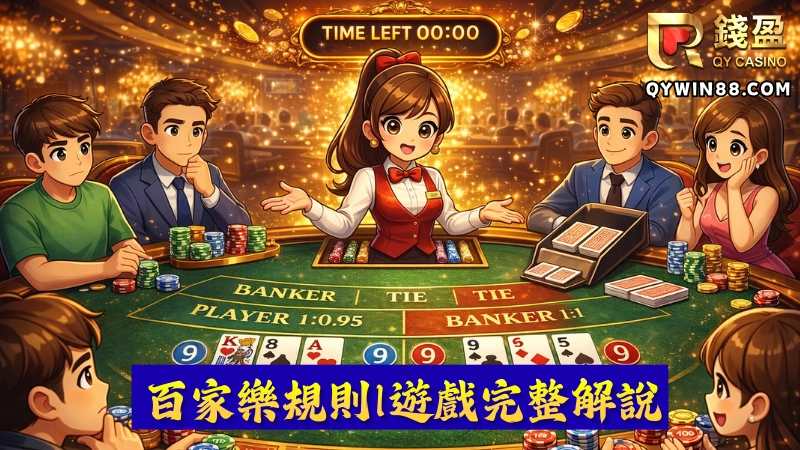 坐上了百家樂牌桌後，玩家需要在下注時間內，選擇要押莊家、閒家或者是和局(更多玩法也可以) 下注時間截止後，荷官按照順序發牌，由閒家>莊家>閒家>莊家各自發2張牌後，會再發兩張撲克牌在旁邊，以防有需要補牌的情況發生。